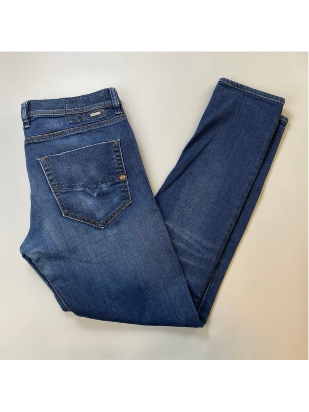 Diesel Tepphar Jeans Mens 31 Blue Slim Carrot Elevated Casual Edgy Streetwear
